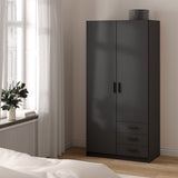 Sprint Wardrobe with 2 Doors + 3 Drawers