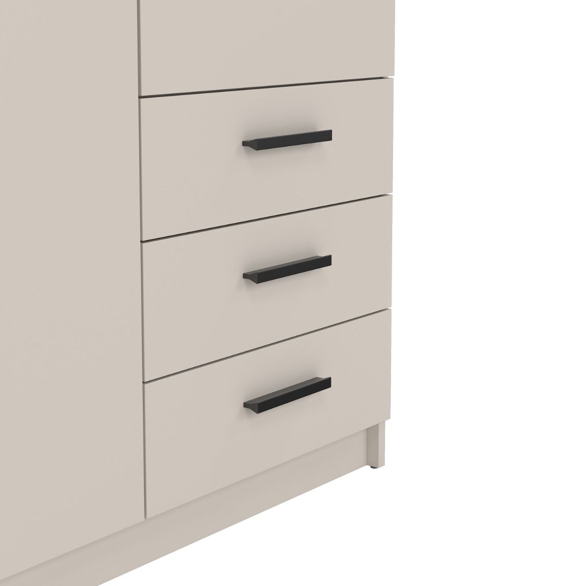 Sprint Wardrobe with 2 Doors + 3 Drawers