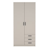 Sprint Wardrobe with 2 Doors + 3 Drawers