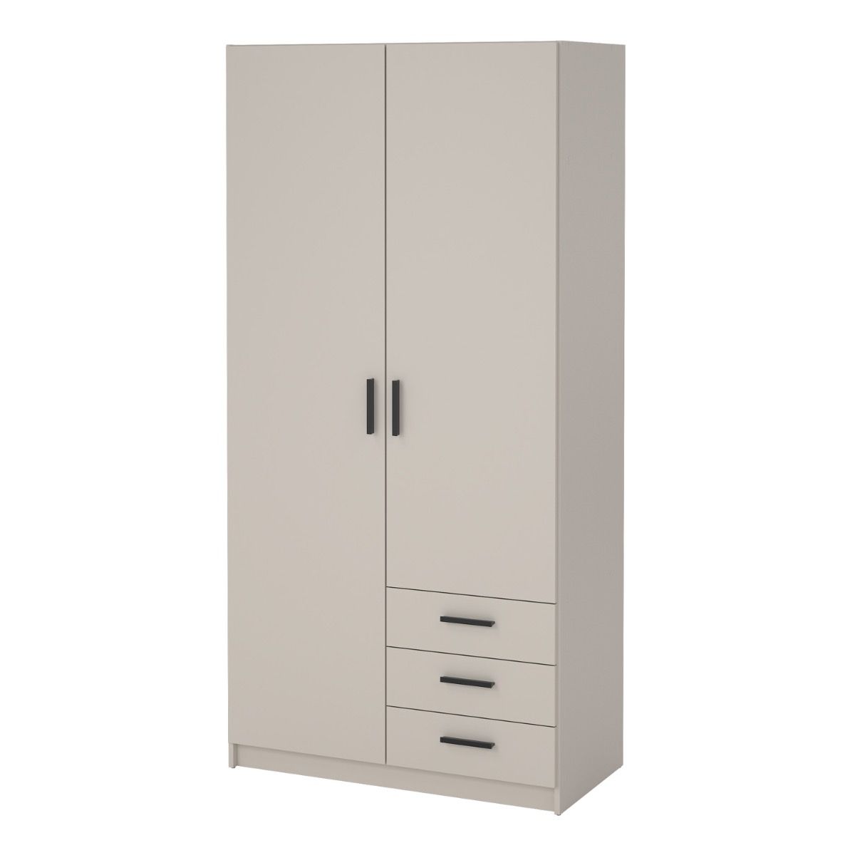 Sprint Wardrobe with 2 Doors + 3 Drawers