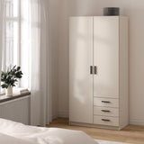 Sprint Wardrobe with 2 Doors + 3 Drawers