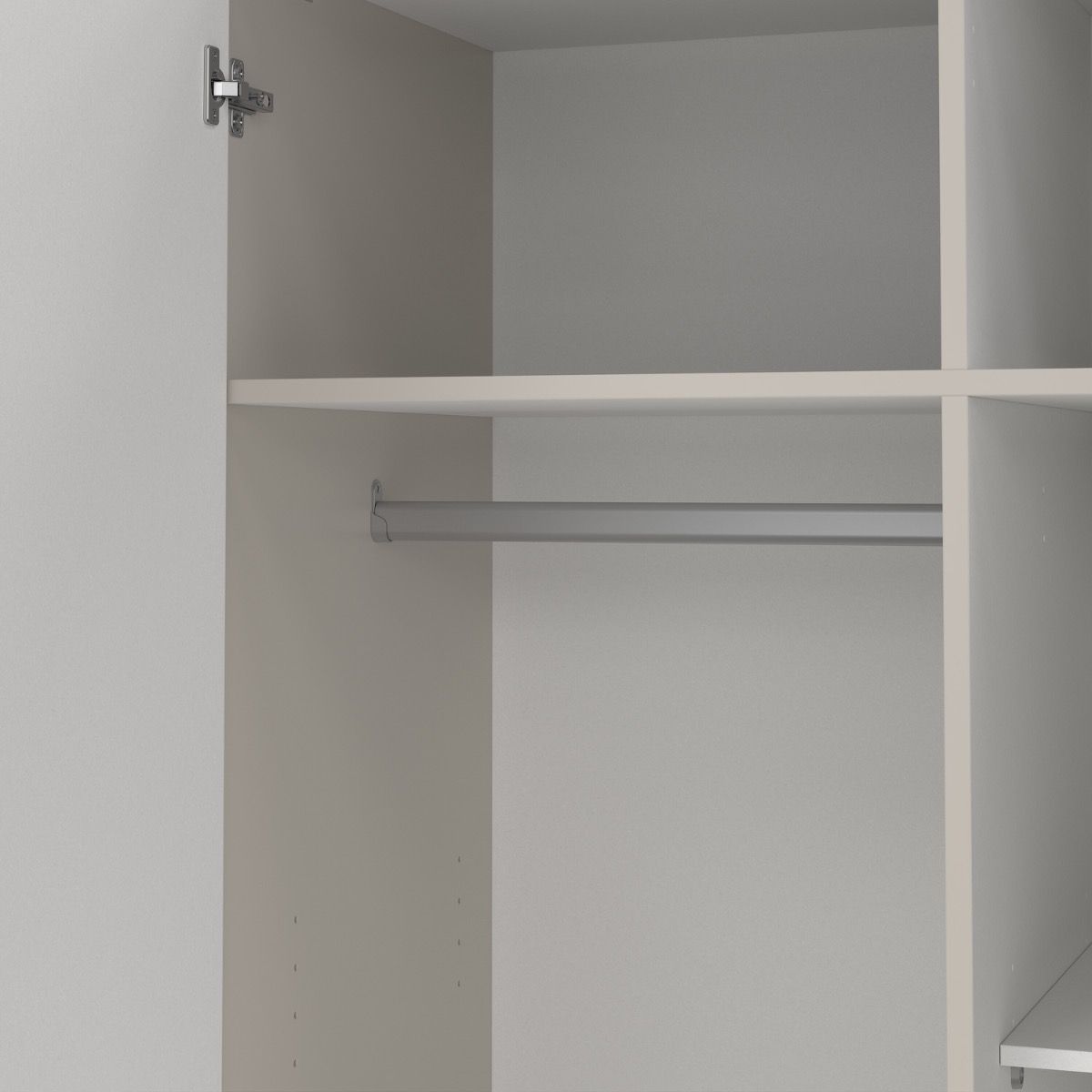 Sprint Wardrobe with 2 Doors + 3 Drawers