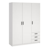 Sprint Wardrobe with 3 Doors + 3 Drawers