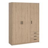 Sprint Wardrobe with 3 Doors + 3 Drawers