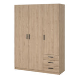 Sprint Wardrobe with 3 Doors + 3 Drawers