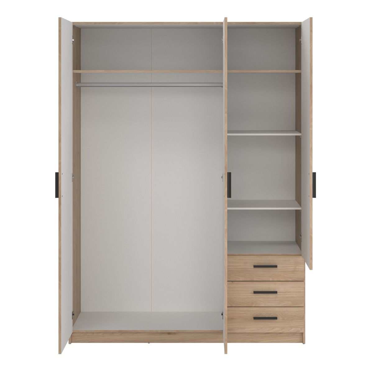 Sprint Wardrobe with 3 Doors + 3 Drawers