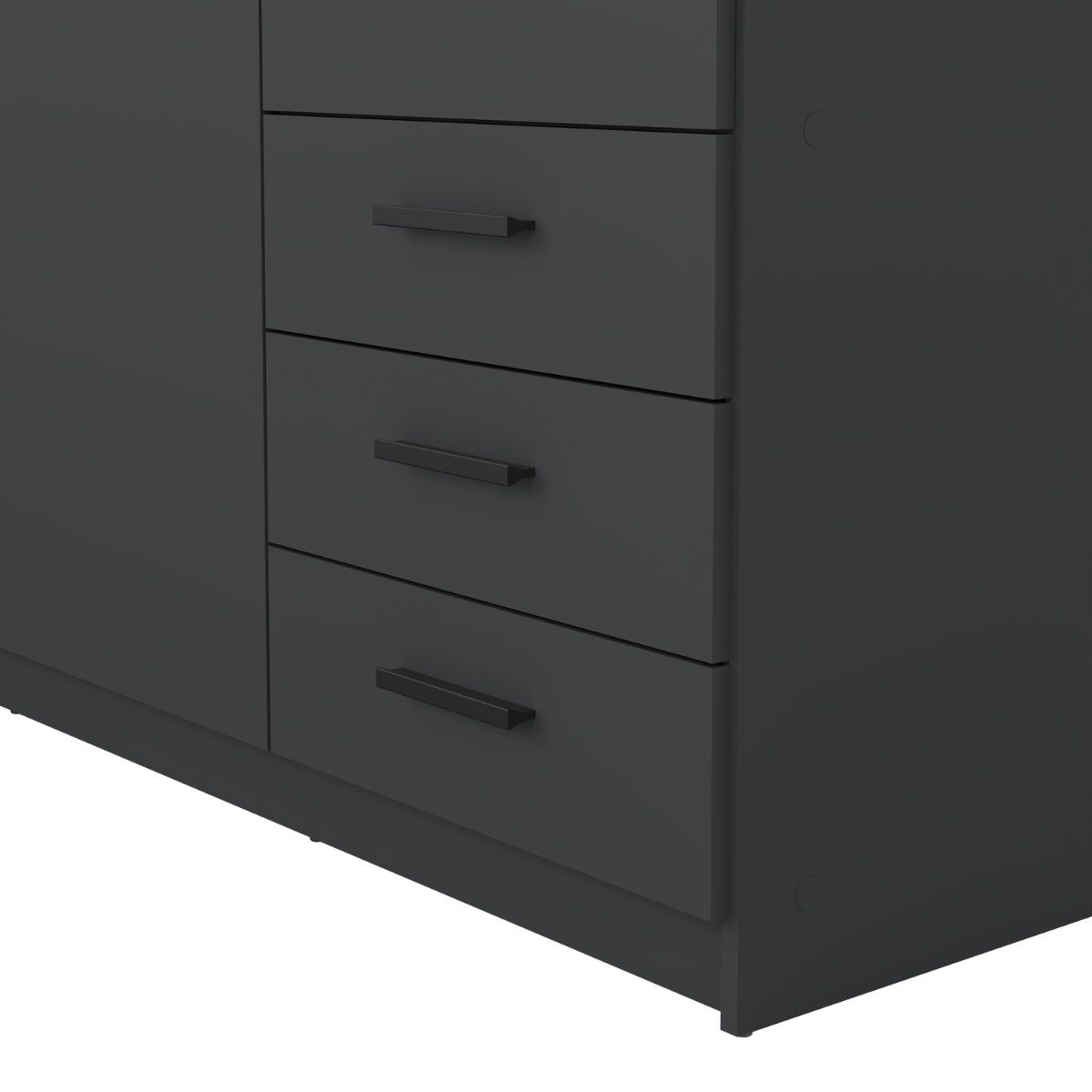 Sprint Wardrobe with 3 Doors + 3 Drawers