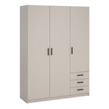 Sprint Wardrobe with 3 Doors + 3 Drawers