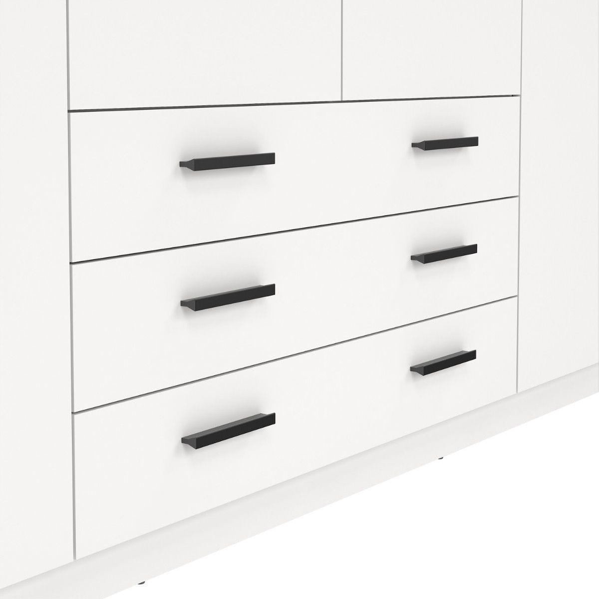 Sprint Wardrobe with 4 Doors + 3 Drawers