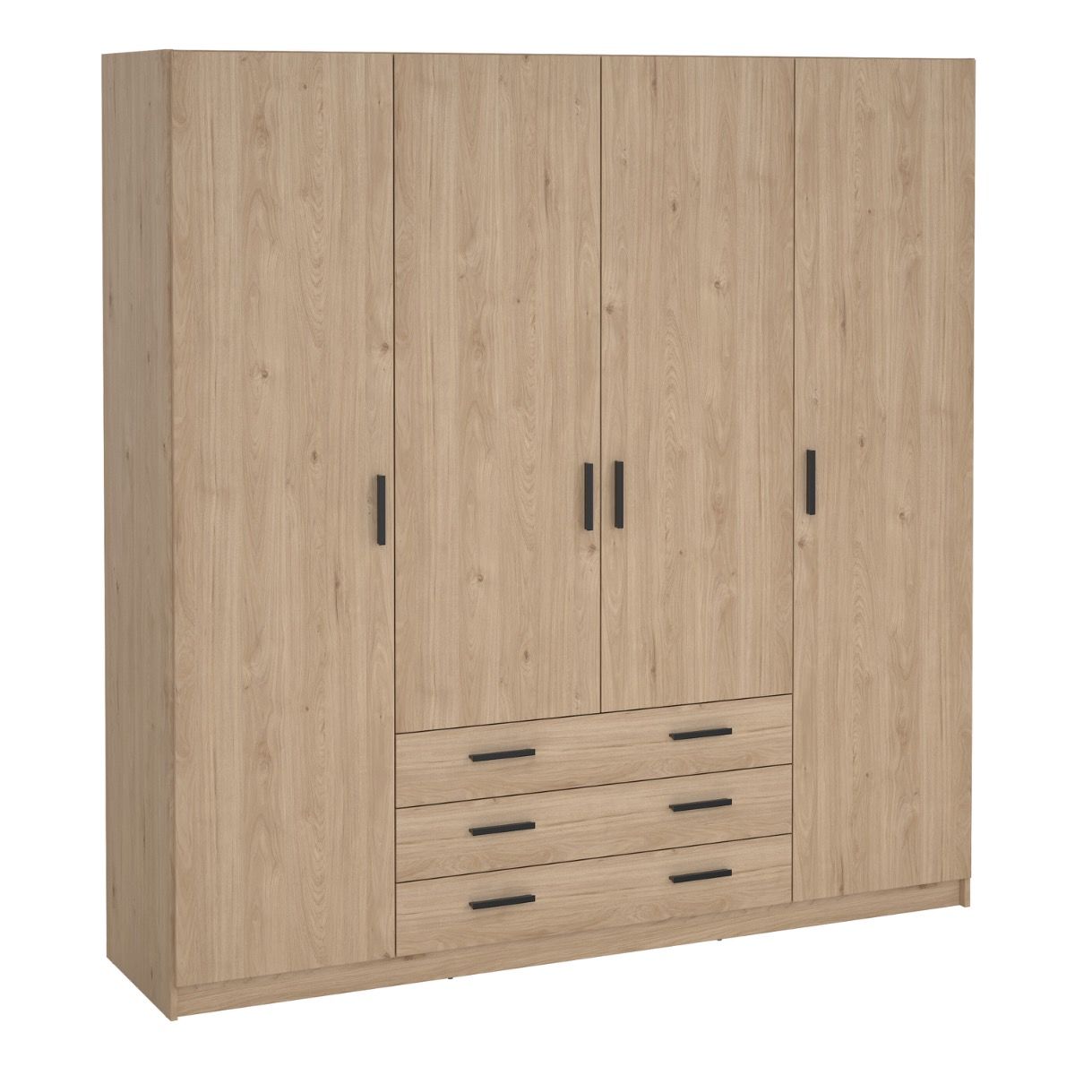 Sprint Wardrobe with 4 Doors + 3 Drawers