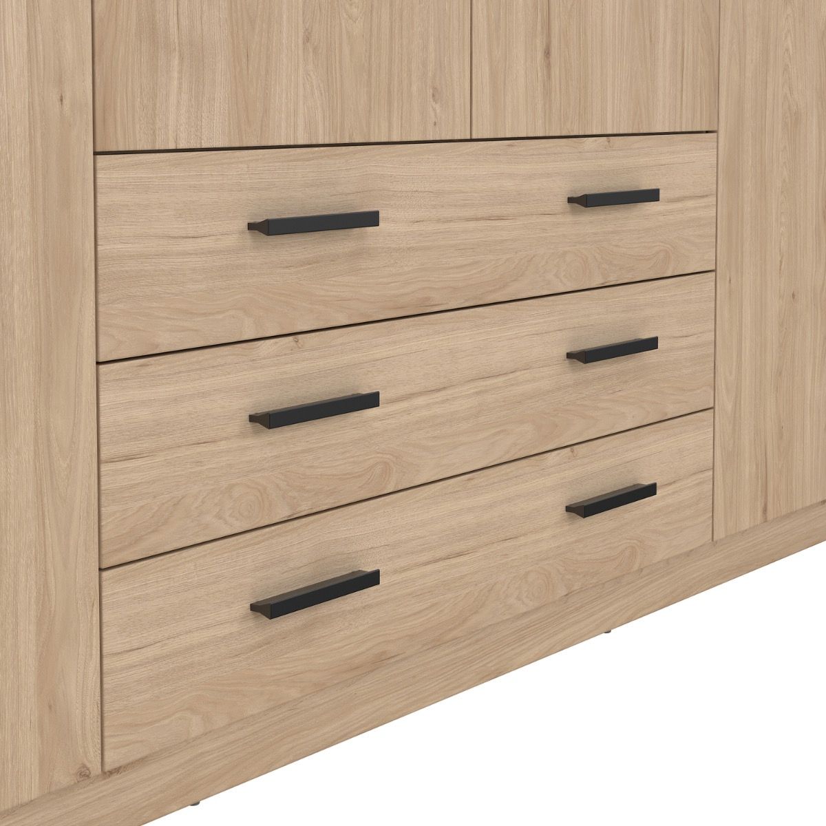 Sprint Wardrobe with 4 Doors + 3 Drawers