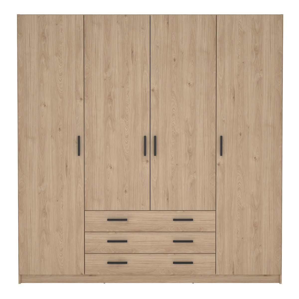 Sprint Wardrobe with 4 Doors + 3 Drawers