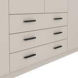 Sprint Wardrobe with 4 Doors + 3 Drawers