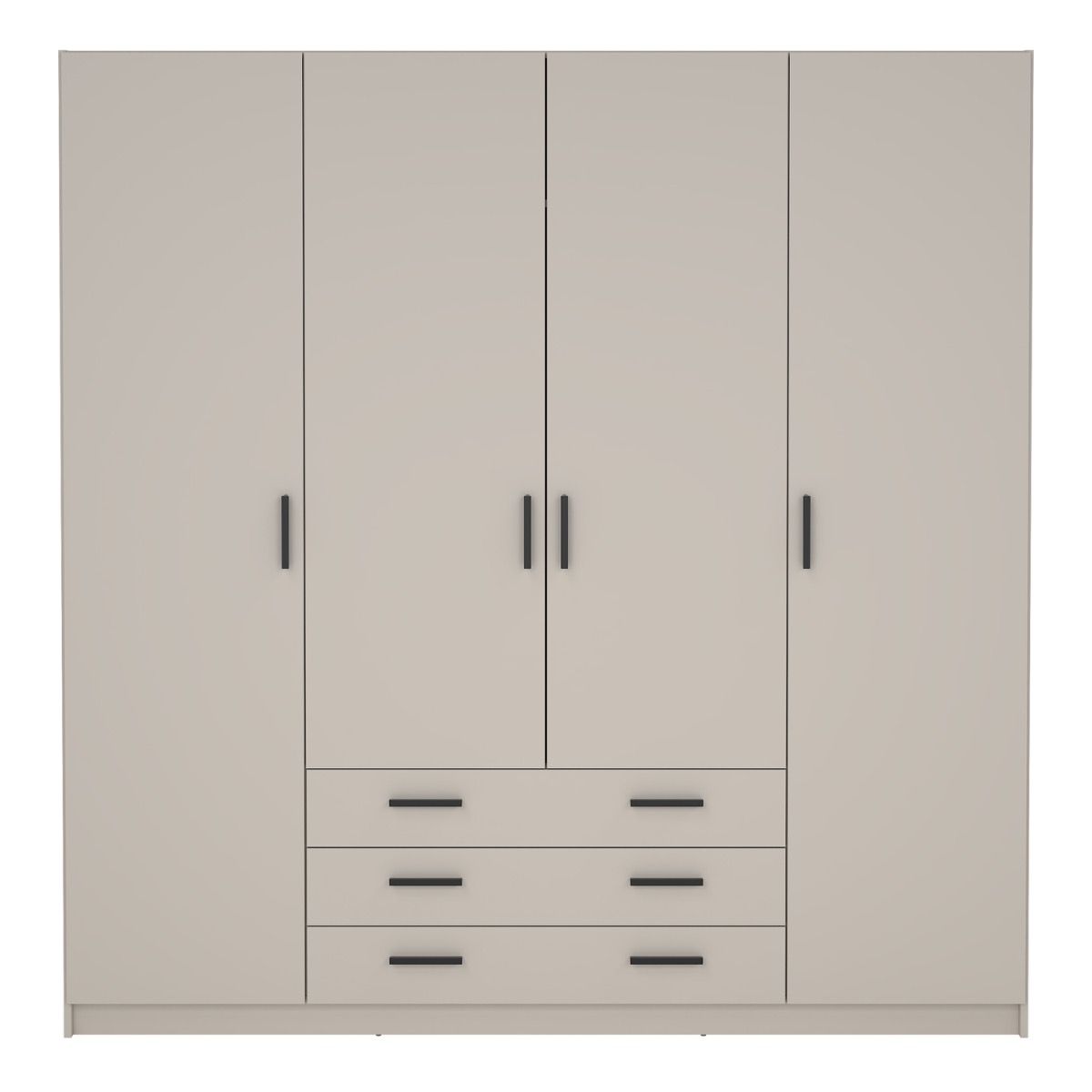 Sprint Wardrobe with 4 Doors + 3 Drawers