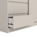 Naia Wardrobe with 1 Sliding Door 1 Std Door & 3 Drawers in Cashmere
