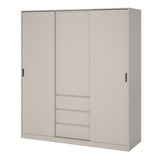 Naia Wardrobe with 2 Sliding Doors 1 Door 3 Drawers