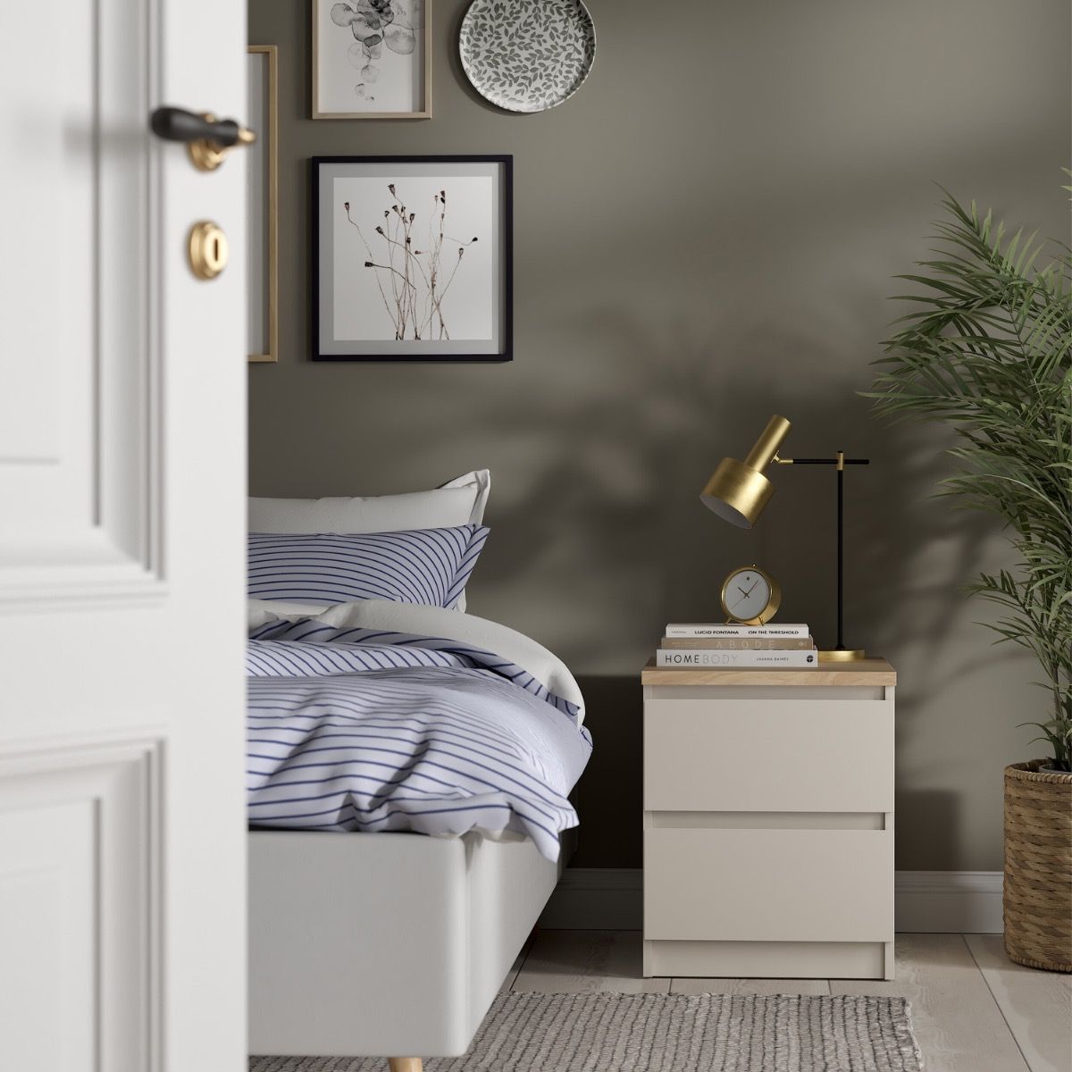 Naia Bedside 2 Drawers