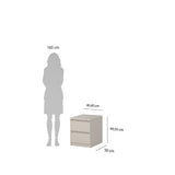 Naia Bedside 2 Drawers