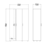 Pepe Wardrobe with 3 Doors