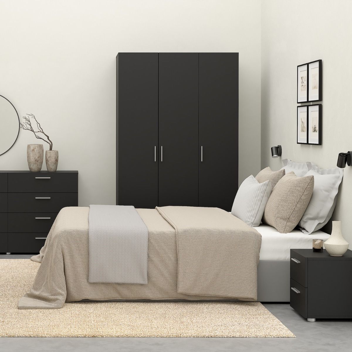 Pepe Wardrobe with 3 Doors