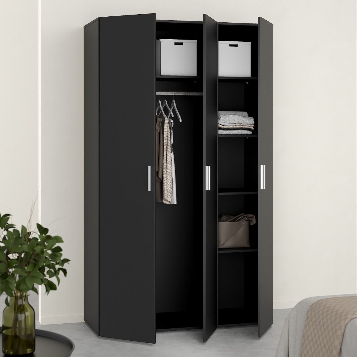Pepe Wardrobe with 3 Doors