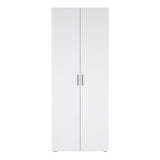 Pepe Wardrobe with 2 doors in Brown with White High Gloss