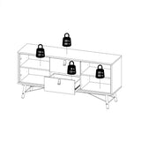Ry Sideboard 2 Doors 2 Drawers in Black Walnut