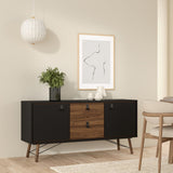 Ry Sideboard 2 Doors 2 Drawers in Black Walnut