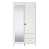 Barcelona Wardrobe with 1 Door 1 Mirror Door 2 Drawers