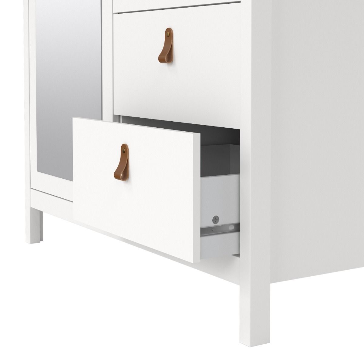 Barcelona Wardrobe with 1 Door 1 Mirror Door 2 Drawers