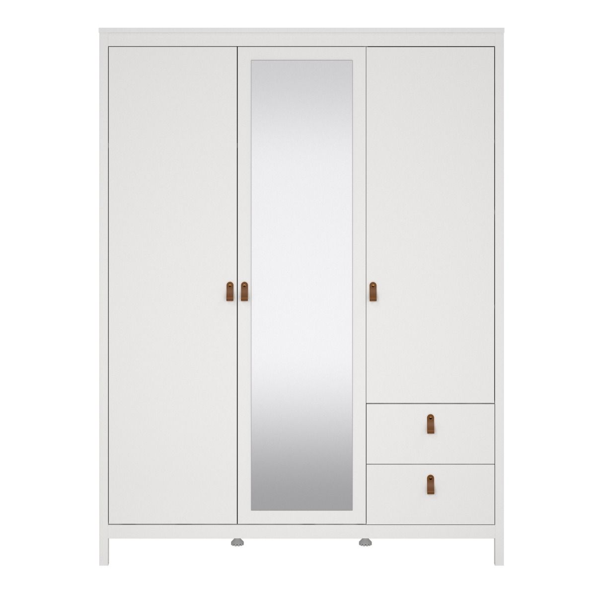 Barcelona Wardrobe with 2 Doors 1 Mirror Door 2 Drawers