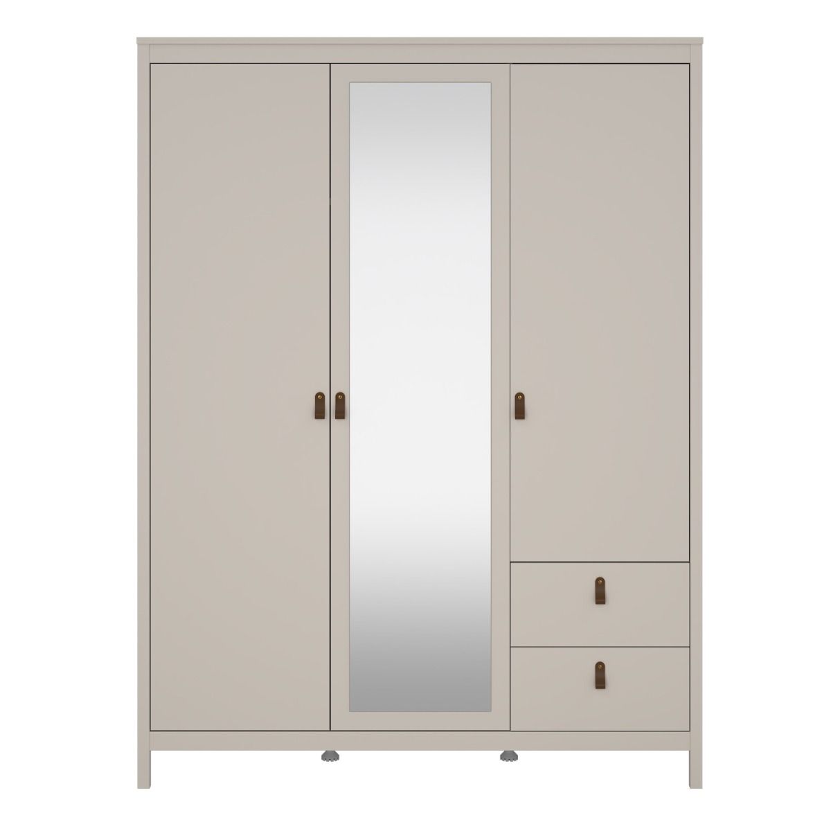 Barcelona Wardrobe with 2 Doors 1 Mirror Door 2 Drawers