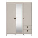 Barcelona Wardrobe with 2 Doors 1 Mirror Door 2 Drawers