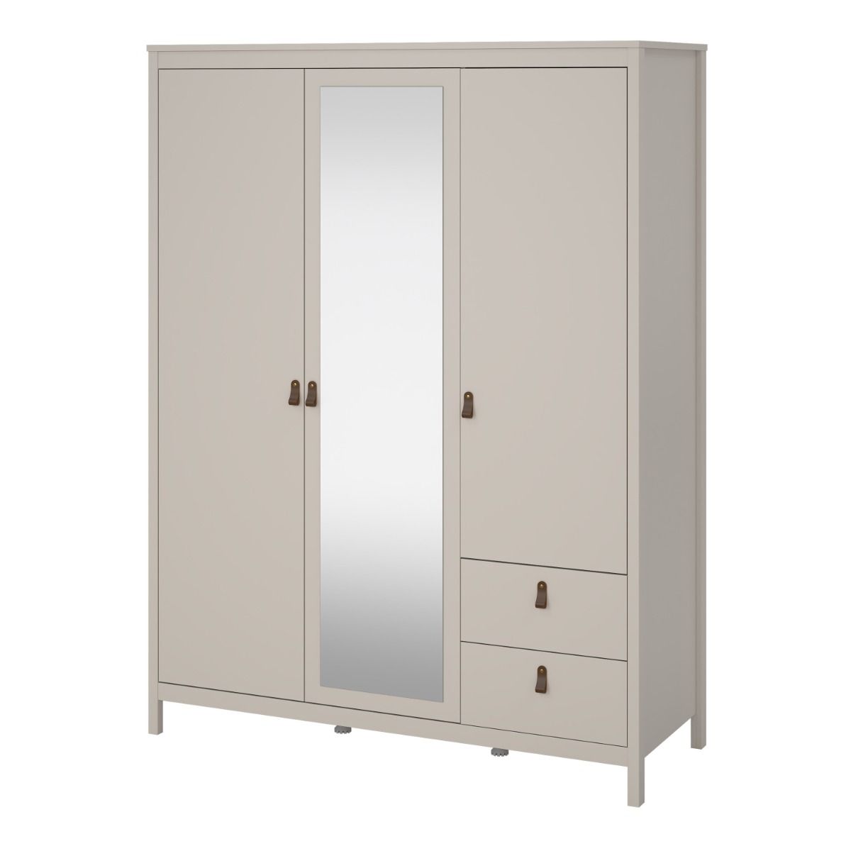 Barcelona Wardrobe with 2 Doors 1 Mirror Door 2 Drawers