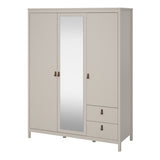 Barcelona Wardrobe with 2 Doors 1 Mirror Door 2 Drawers