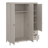 Barcelona Wardrobe with 2 Doors 1 Mirror Door 2 Drawers
