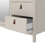 Barcelona Wardrobe with 2 Doors 1 Mirror Door 2 Drawers