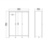 Barcelona Wardrobe with 3 Doors