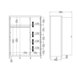 Barcelona Wardrobe with 3 Doors