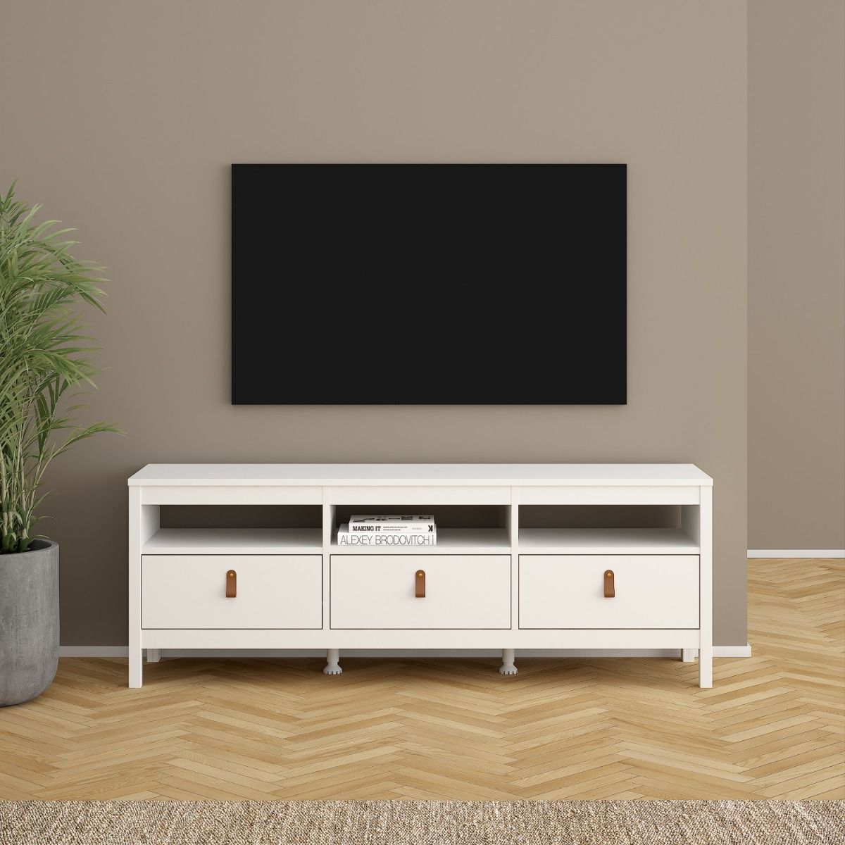Barcelona TV Unit 3 Drawers