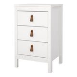 Barcelona Bedside Table 3 Drawers