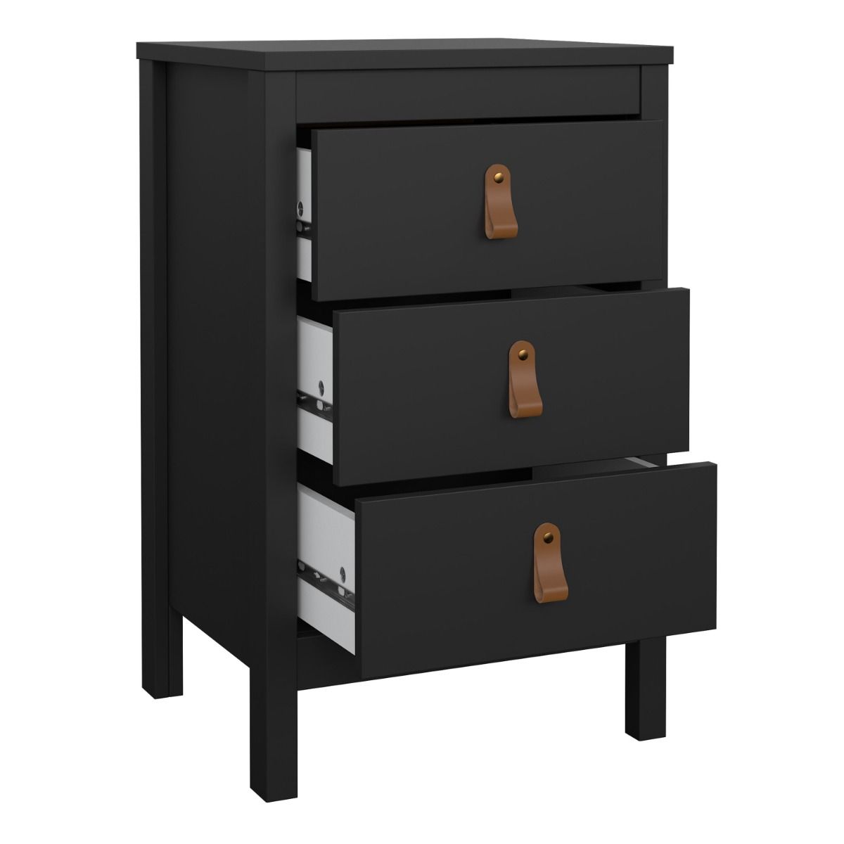 Barcelona Bedside Table 3 Drawers