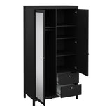 Madrid Wardrobe with 1 Door 1 Mirror Door 2 Drawers