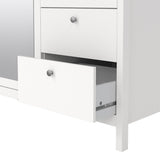 Madrid Wardrobe with 2 Doors 1 Mirror Door 2 Drawers