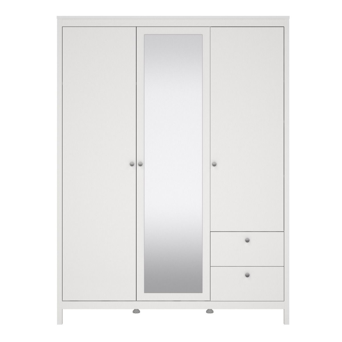 Madrid Wardrobe with 2 Doors 1 Mirror Door 2 Drawers