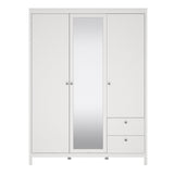 Madrid Wardrobe with 2 Doors 1 Mirror Door 2 Drawers