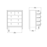 Madrid Chest 3+2 Drawers