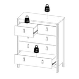 Madrid Chest 3+2 Drawers