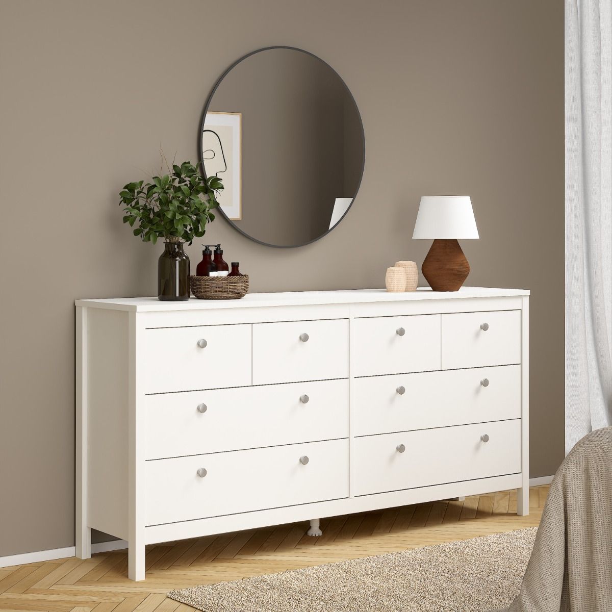 Madrid Double Dresser 4+4 Drawers