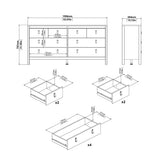 Madrid Double Dresser 4+4 Drawers